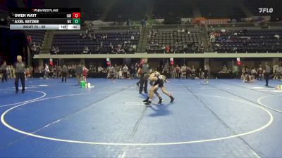 95 lbs Cons. Round 5 - Owen Watt, Immortal Athletics WC vs Axel Setzer, Weigh-In Club