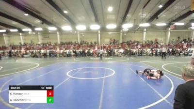 70 lbs Rr Rnd 2 - Kallum Hanson, Dolores Bears vs Arik Sanchez, Stout Wr Acd