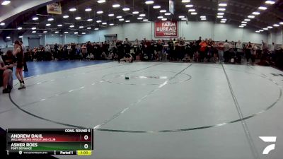 78 lbs Cons. Round 5 - Andrew Dahl, Williamsburg Wrestling Club vs Asher Roes, Fort Defiance