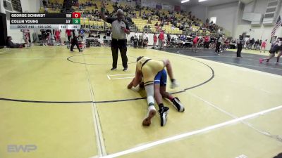 126 lbs Quarterfinal - George Schimidt, Vinita JH vs Collin Young, Jay Junior High