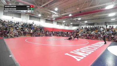 144 lbs Quarterfinal - Jaxon Carter, Concord vs Gage Richard, Kearsarge