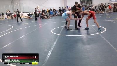 120 lbs Cons. Round 2 - Brett Johnson, Moen Wrestling Academy vs Alex Aardema, Ares