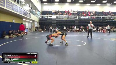 165 lbs Cons. Round 3 - Isaiah Alverez, Delta College vs Jayden Souza, Sacramento City College