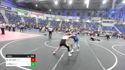 130 lbs Consi Of 16 #1 - Marco De Leon, Lamar Middle School vs Jaxen Mills, Meeker Cowboys