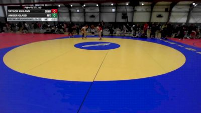 2nd Place Match - Taylor Knilans, South West Washington Wrestling Club vs Amber Glass, Asylum Wrestling Club