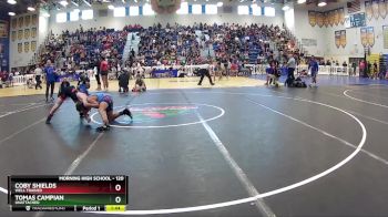 120 lbs Champ. Round 1 - Coby Shields, Well Trained vs Tomas Campian, Unattached