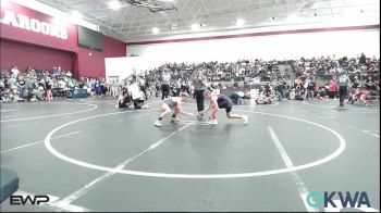 100 lbs Rr Rnd 2 - Dayton Garris, Mannford Pirate Youth Wrestling vs Easton Brown, Ponca City Wildcat Wrestling