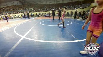 65 lbs Rr Rnd 3 - Harper Hubbard, Henryetta Knights Wrestling Club vs Temperance Lehew, Cowboy Wrestling Club