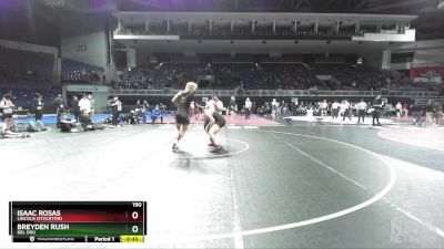 190 lbs Cons. Round 3 - Isaac Rosas, Lincoln (Stockton) vs Breyden Rush, Del Oro