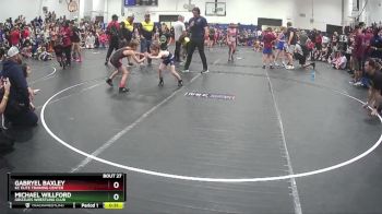 60 lbs Quarterfinal - Michael Willford, Grizzlies Wrestling Club vs Gabryel Baxley, KC Elite Training Center