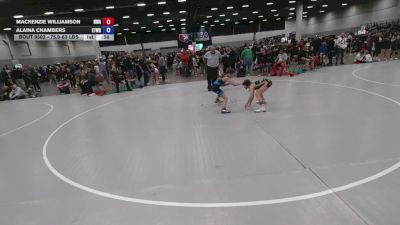 75.9-83 lbs Quarters - Alaina Chambers, Eternal Wrestling vs Mackenzie Williamson, Nebraska Wrestling Academy