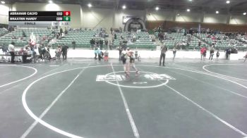 98 lbs Final - Abraham Calvo, Gold Rush Wrestling vs Braxten Hardy, Corning Sharks