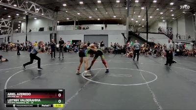 144 lbs Round 6 (8 Team) - Leitrim Valderamma, Pocono Regional WC vs Ariel Azeredo, Myland WA