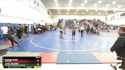 120 lbs Cons. Round 3 - Naveen Baby, Etiwanda vs Jesse Eilders, Villa Park High School Wrestli