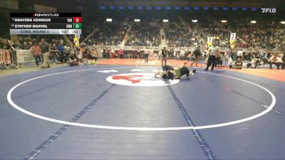 4A-165 lbs Cons. Round 2 - Drayden Johnson, Thunder Basin vs Stryker Marvel, Kelly Walsh