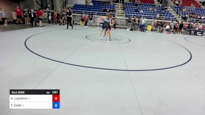 150 lbs Cons 32 #2 - Anthony Lopshire, IN vs Tyson Cobb, ID