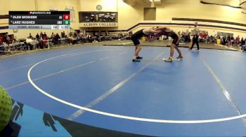 157 lbs Cons. Round 3 - Larz Hughes, Southwestern Michigan College vs Olen Moshier, Adrian NCAA