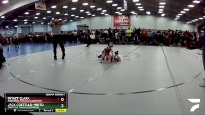 56 lbs Cons. Round 2 - Wyatt Clark, Poquoson Athletic Association vs Jack Costello-Minto, Chantilly Youth Association