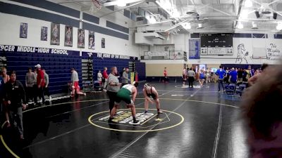 189 lbs Champ. Round 2 - Isaiah Green, Summit Academy vs Brycen Galentine, North Star Hs