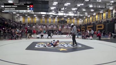 78 lbs Champ. Round 3 - Maddox Couch, Sebolt Wrestling Academy vs Breck White, Immortal Athletics WC