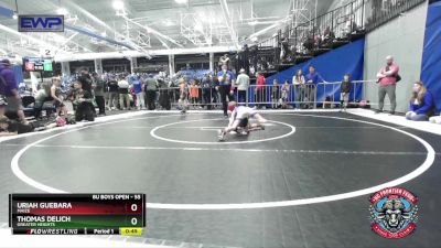 55 lbs Semifinal - Thomas Delich, Greater Heights vs Uriah Guebara, Maize