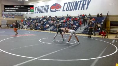 149 lbs Champ. Round 2 - Josue Gutierrez, Clackamas Community College vs Jayms Vilona, Evergreen State College