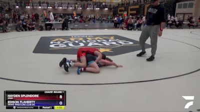 87 lbs Champ. Round 1 - Hayden Splendore, Iowa vs Edison Flaherty, Viking Wrestling Club (IA)