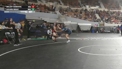 167-D2 Quarterfinal - Lucaira Begay, Window Rock High School vs Melany Sandoval, Dysart High School