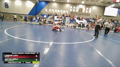 79 lbs Champ. Round 1 - Keeton Keele, Team Prestige vs Langoia Latu, Ravage