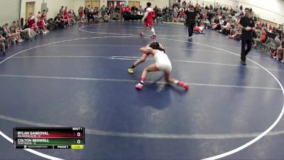 75 lbs Quarterfinals (8 Team) - Rylan Sandoval, Oklahoma Elite vs Colton Benwell, Team Rogue