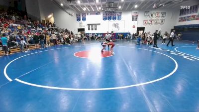 75 lbs Champ. Round 1 - Winston Barret, Big Horn Middle School vs Cody Bauer, CY Middle School