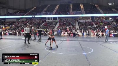 45 lbs Semifinal - Airalia Hulvey, MAC vs Layne Vaughan, Bonner Springs Wrestling Club