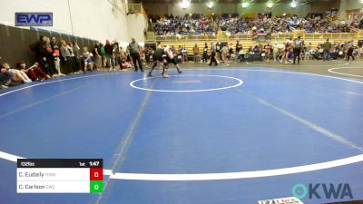 132 lbs Consolation - Clayton Eudaily, Tonkawa Takedown Club vs Caden Carlson, Cowboy Wrestling Club