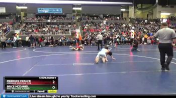 130 lbs Champ. Round 1 - Merreck France, Louisville Wrestling Club vs Brice Mcdaniel, MWC Wrestling Academy