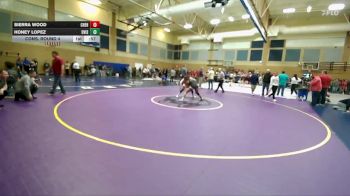 130lbs Cons. Round 4 - Sierra Wood, W. F. West (Girls) vs Honey Lopez, Davis (Girls)