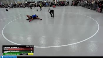 130 lbs Champ. Round 1 - Maverick Sanchez, Hawaii vs David A. Burchett, Goldman`s Wrestling Academy Of The Rockies