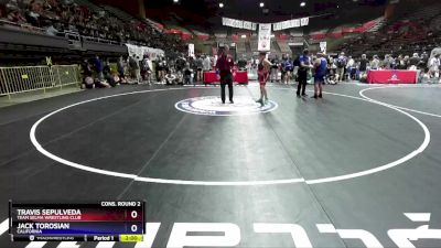 149 lbs Cons. Round 2 - Travis Sepulveda, Team Selma Wrestling Club vs Jack Torosian, California