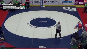 96 lbs Consi Of 32 #1 - Owen Cameron, Cumberland Valley vs Hunter Vanderhoof, Eisenhower