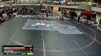 121 lbs Quarterfinals (8 Team) - Finnegan Bromenschenkel, Anoka vs Dylan Hall, Saint Pius X (Kansas City)