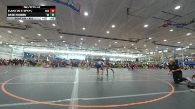 138 lbs Cons. Round 4 - Gabe Rogers, Triangle WA vs Blake De Stefano, Unattached