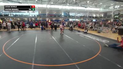 132 lbs Cons. Round 4 - Colton Russell, Unattached vs Lucas Schulz, Brecksville