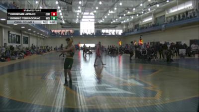 125 lbs Cons. Round 1 - Christian Lievano, Cortland State vs Dominic Terracciano, New Jersey City