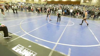 114 lbs Quarterfinal - Titan Pirtle, Elko WC vs Mateo Herrera, Anderson Attack WC