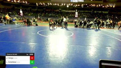 80 lbs Consi Of 16 #2 - Jaxson Vargo, Cordoba Trained vs Luca Cotellese, Clearview