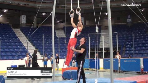 Aidan Li - Rings, Loyalist Gymnastics Club - 2019 Elite Canada - MAG