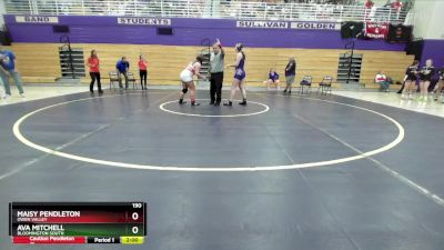 190 lbs Round 1 - Maisy Pendleton, Owen Valley vs Ava Mitchell, Bloomington South