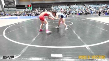 124 lbs Quarterfinal - Taylor Knilans, Union vs Maliyah Garcia, New Plymouth