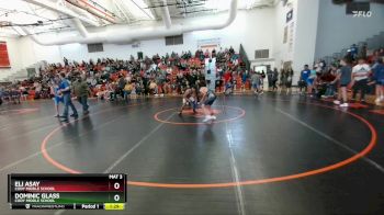 91 lbs Semifinal - Eli Asay, Cody Middle School vs Dominic Glass, Cody Middle School