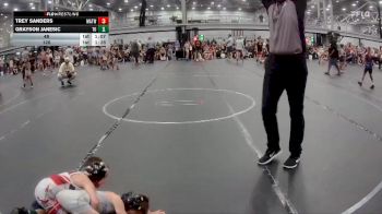 48 lbs Semis (4 Team) - Grayson Janesic, The Outsiders vs Trey Sanders, Mat Assassins White
