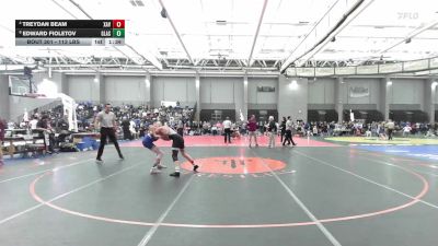 113 lbs Quarterfinal - Treydan Beam, Xavier vs Edward Fioletov, Glastonbury